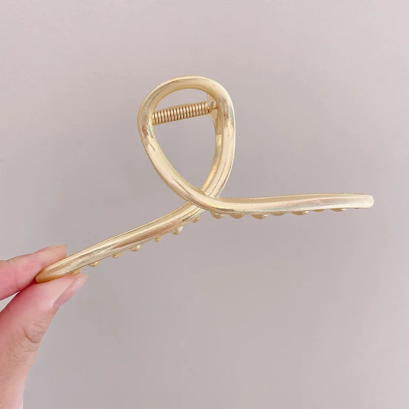 Eleganter Chrome-Haarclip Brehn