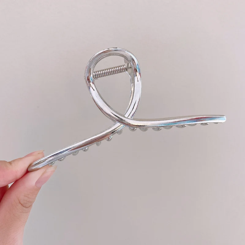 Eleganter Chrome-Haarclip Brehn