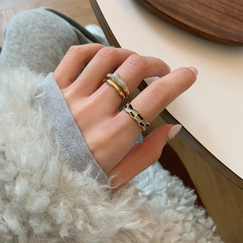 Chic Floral Verstellbares Ring Set Brehn