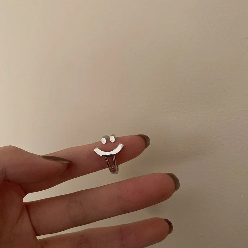 Verstellbarer Smiley-Gesicht-Ring Brehn