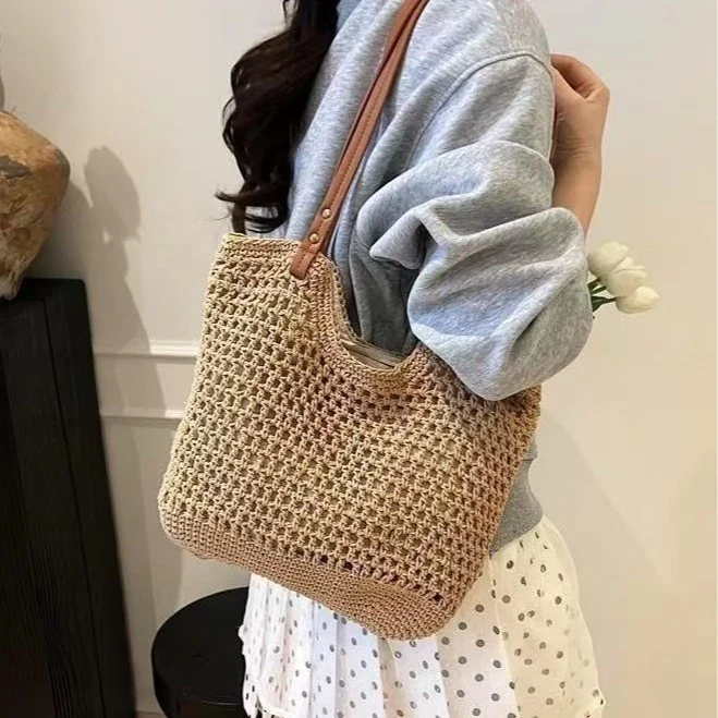 Luftige Makramee-Strandtasche Skanto