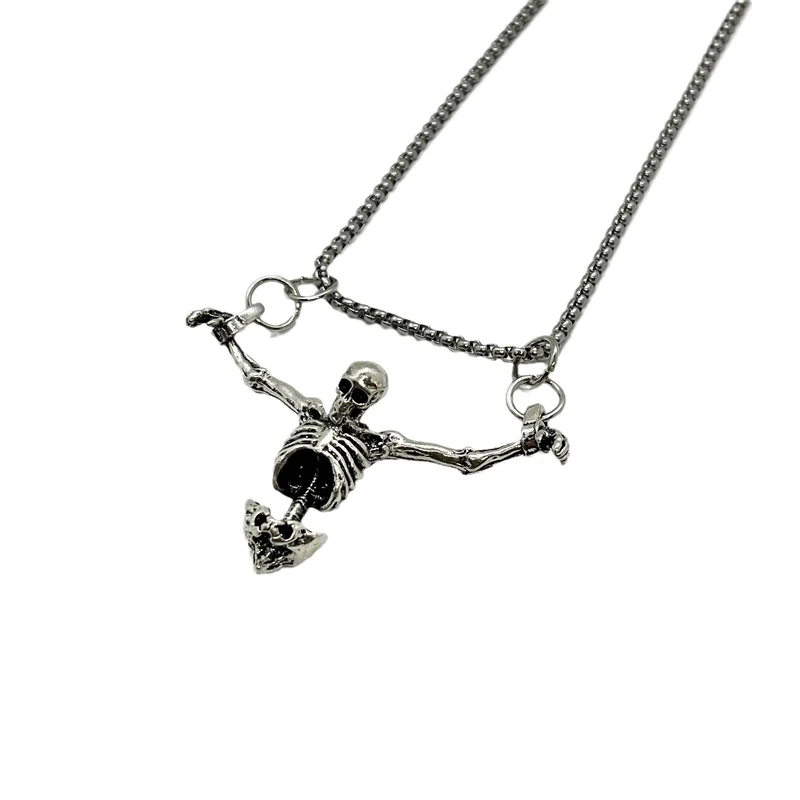 Skeleton Anhänger Halskette Brehn