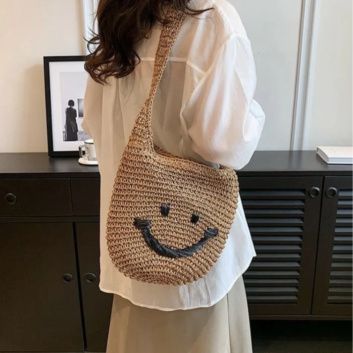 Handtasche mit lächelndem Motiv Skanto