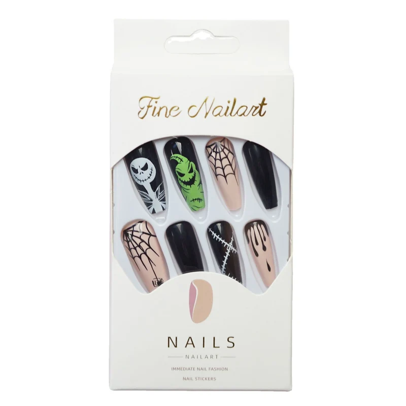 Kreatives Halloween-Themen Press-On Nail Set