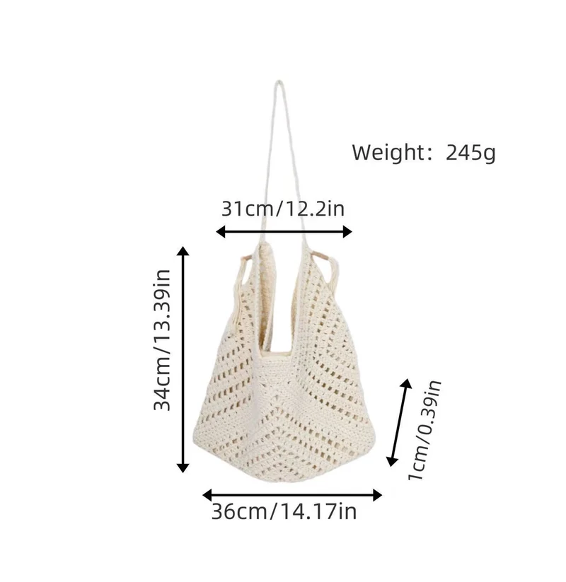 Handgemachte Netztasche Skanto