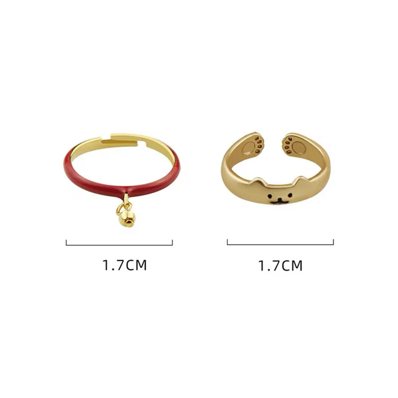Süßes Tierpfoten-Ring-Set Brehn