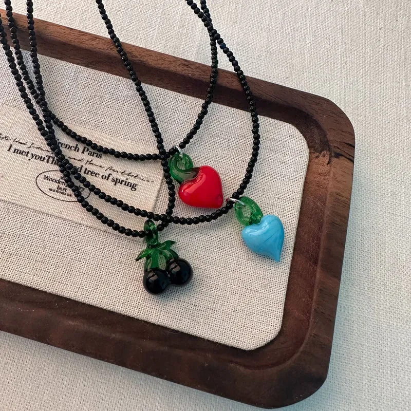 Minimalistische Perlenkette Brehn