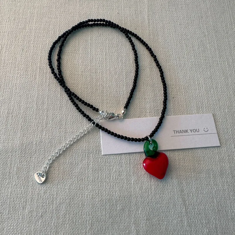 Minimalistische Perlenkette Brehn