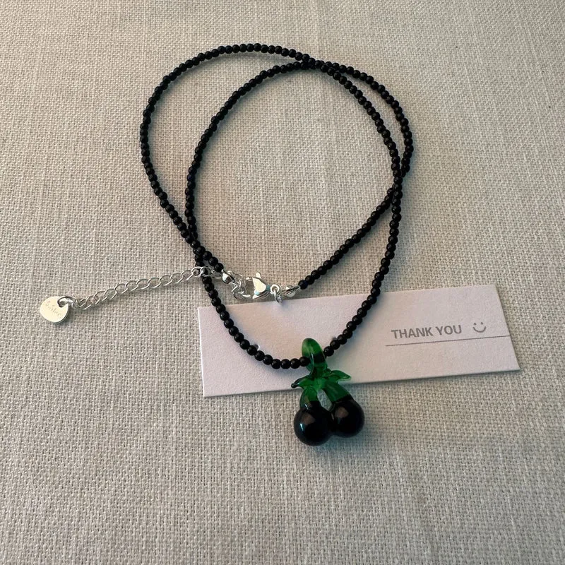 Minimalistische Perlenkette Brehn