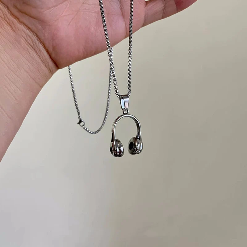 Kopfhörer Anhänger Halskette Brehn