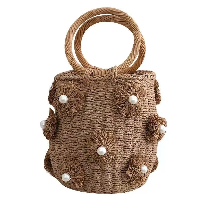 Edle Handtasche mit Perlenverzierungen Skanto