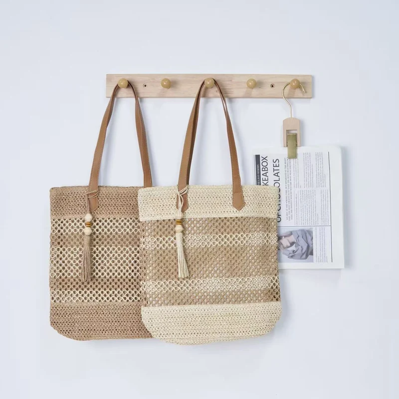 Handgemachte Netz-Strandtasche Skanto