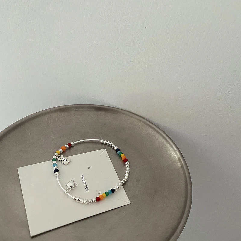 Farbige Charm Perlenarmband Brehn