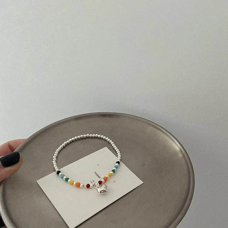 Farbige Charm Perlenarmband Brehn