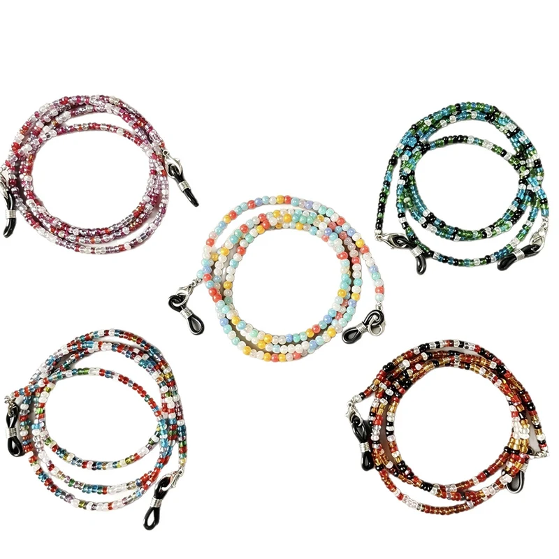 Bunte Perlen Brillen Kette Brehn