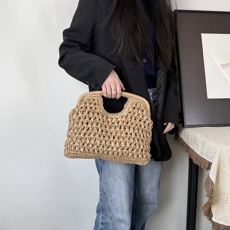 Praktische Stroh-Handtasche Skanto