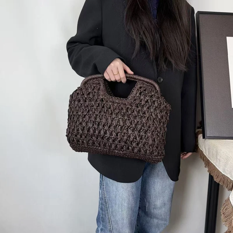 Praktische Stroh-Handtasche Skanto