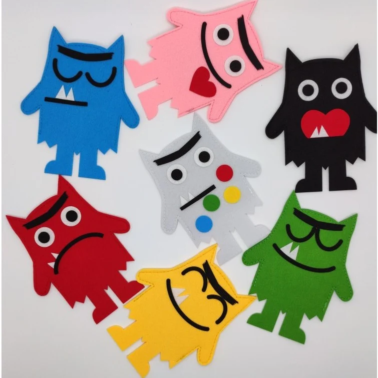 Fun Filz Emoticon Charaktere Brehn