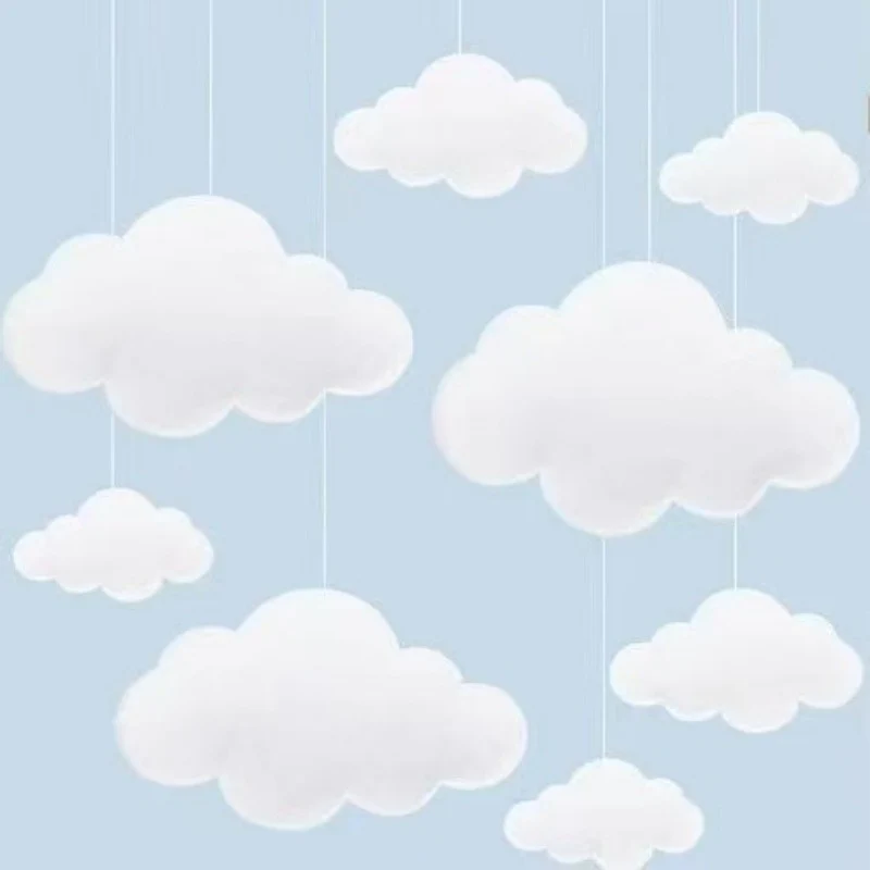 Stoff Wolken Mobile Dekor Brehn