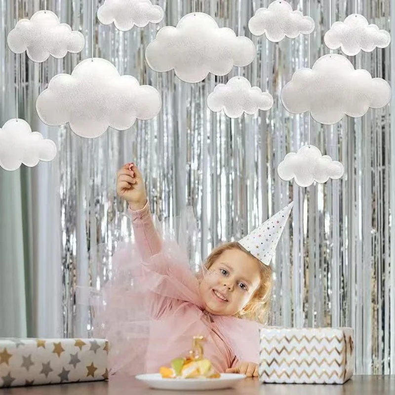 Stoff Wolken Mobile Dekor Brehn