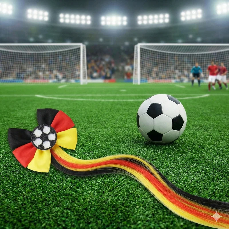 Fußball-Themen-Haarbow-Clip Brehn