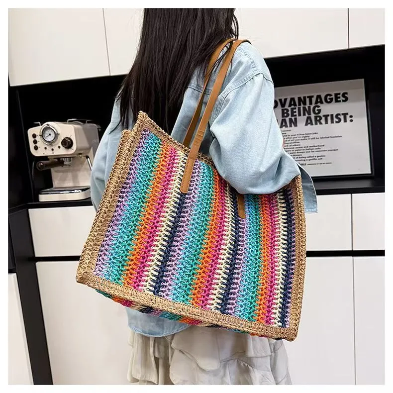 Multifunktionale Bast-Strandtasche Skanto