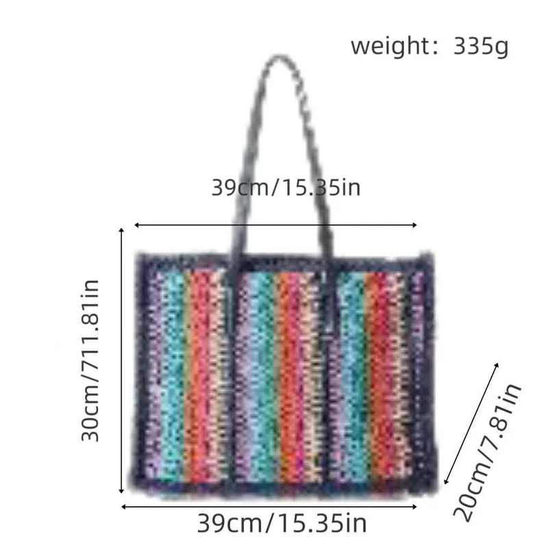 Multifunktionale Bast-Strandtasche Skanto