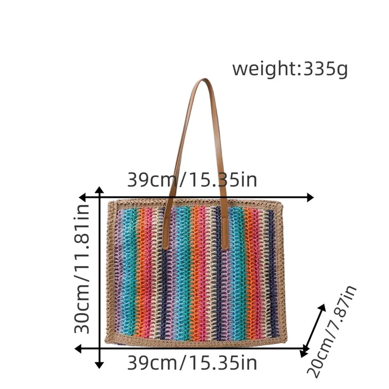 Multifunktionale Bast-Strandtasche Skanto