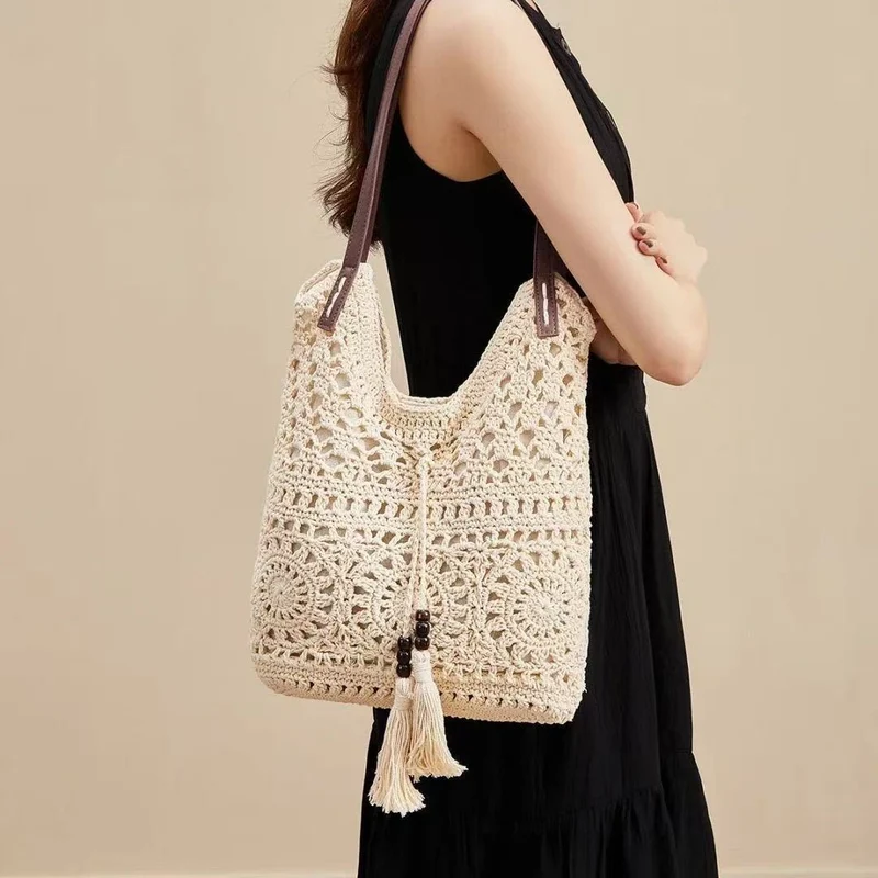 Handgemachte Makramee Strandtasche Skanto