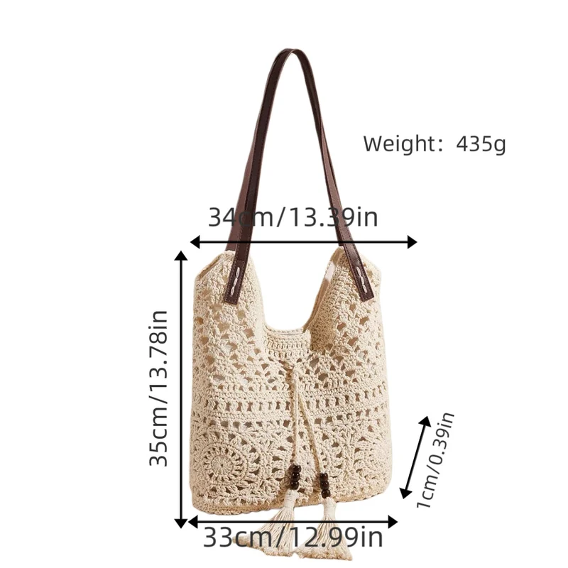 Handgemachte Makramee Strandtasche Skanto