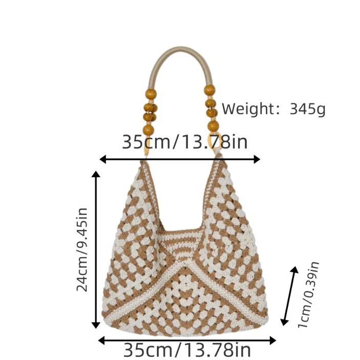 Handtasche im Boho-Häkel-Look Skanto