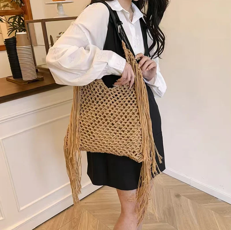 Moderne Makramee Handtasche Skanto