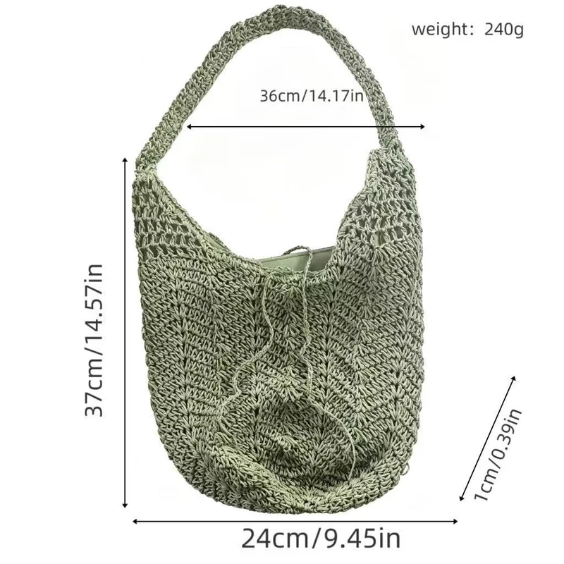 Handgemachte Makramee Shopper-Tasche Skanto