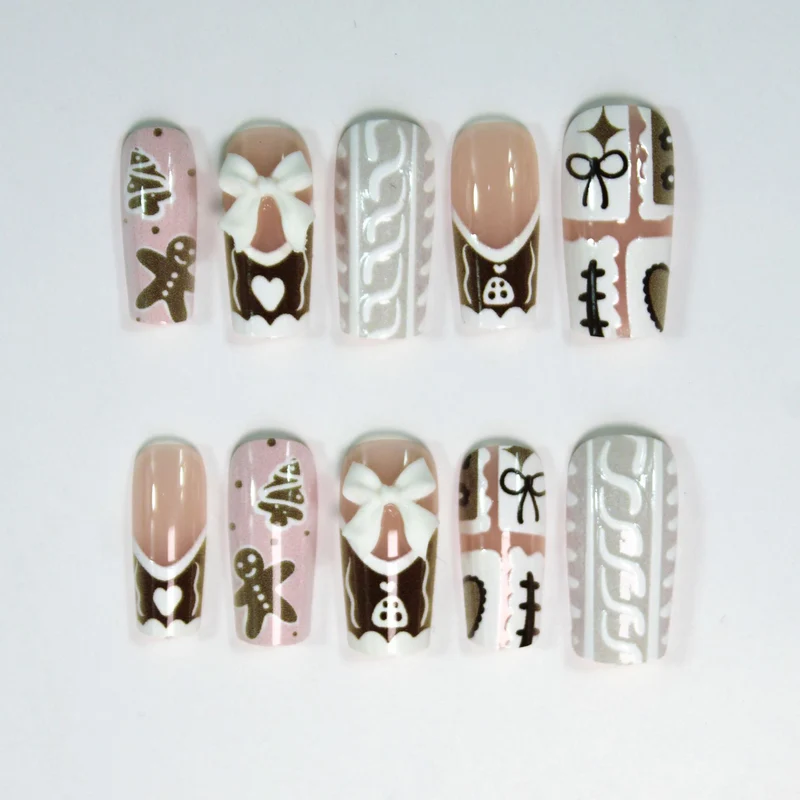 Kunstnagelset mit weihnachtlichen Motiven Brehn