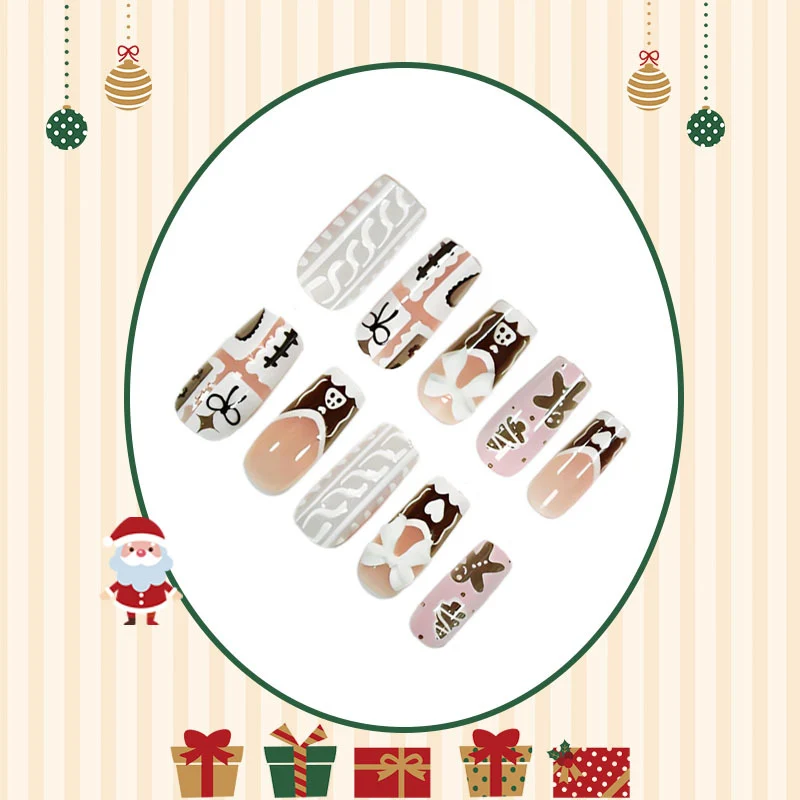 Kunstnagelset mit weihnachtlichen Motiven Brehn