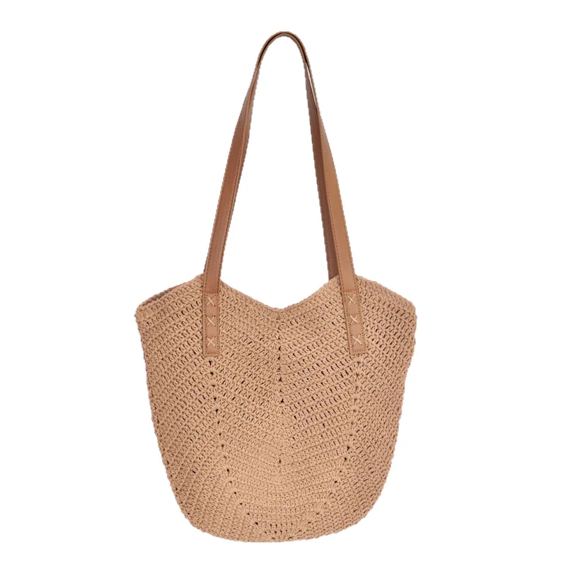 Handgehäkelte Schultertasche mit verstärkten Riemen Skanto
