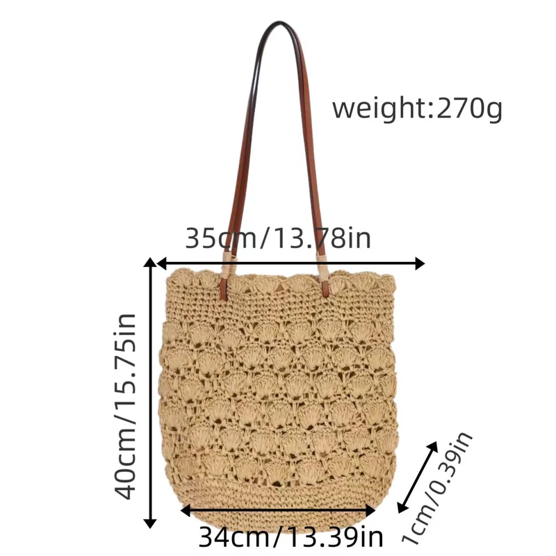 Handgehäkelte Strandtasche Skanto