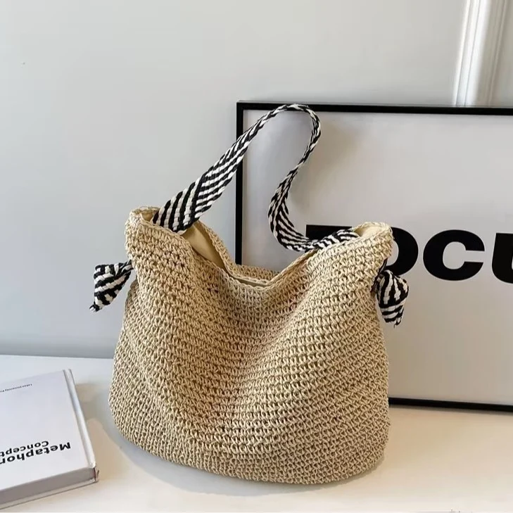 Handgemachte Schultertasche mit einzigartigem Flechtmuster Skanto