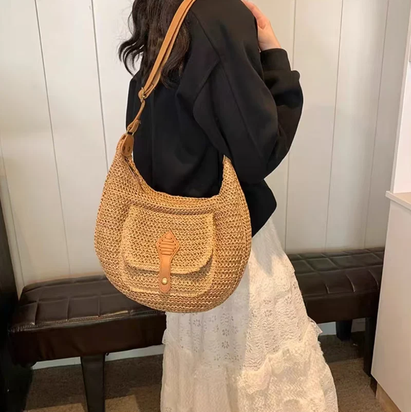 Handgemachte Schultertasche im modernen Boho-Stil Skanto