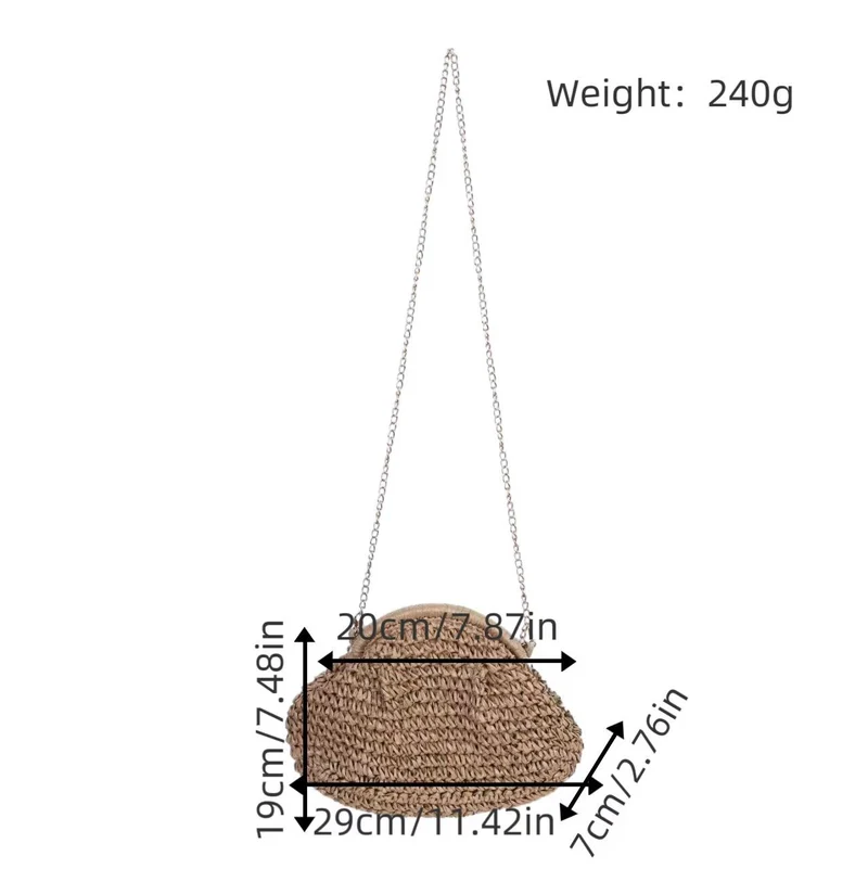 Handgemachte Schultertasche aus Naturmaterialien Skanto