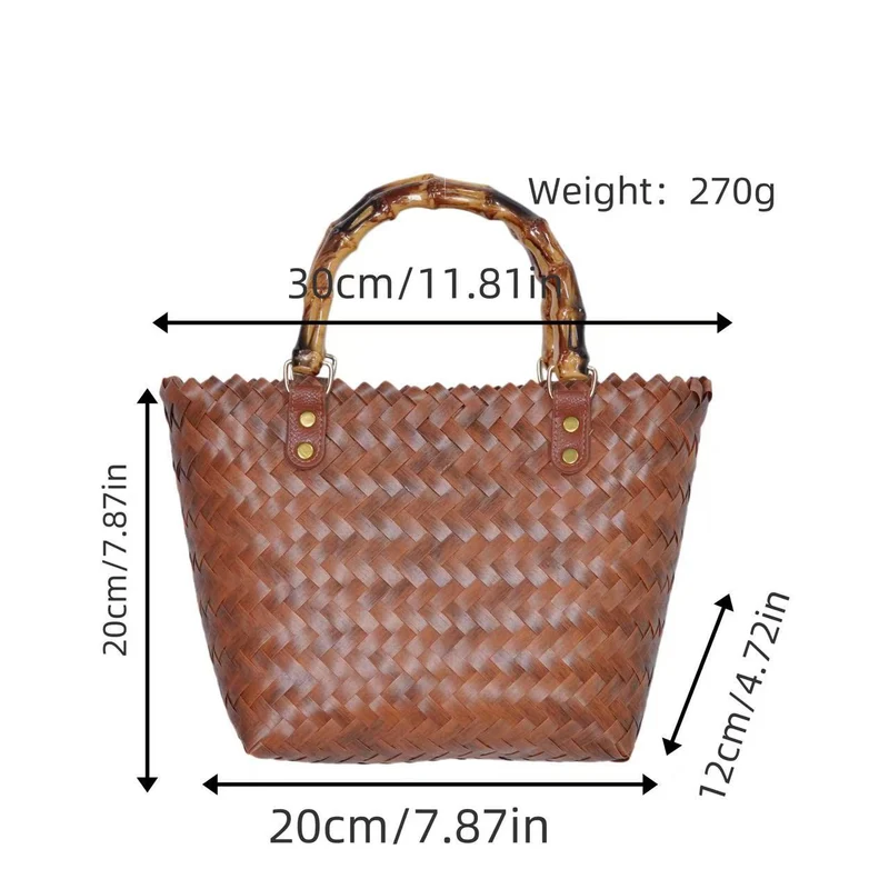 Geflochtene Tragetasche mit ergonomischen Griffen Skanto