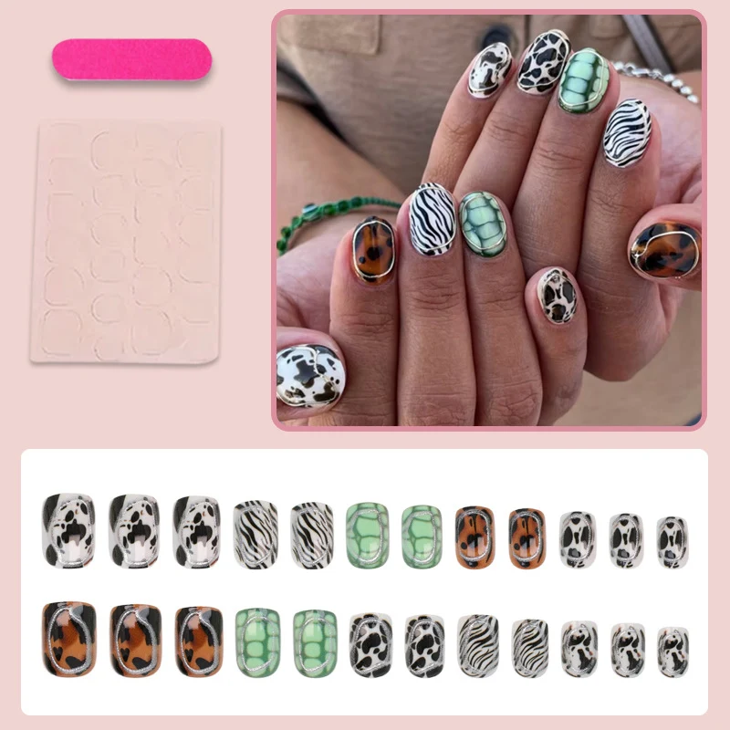 Kunstnagelset mit trendigen Tiermustern Brehn