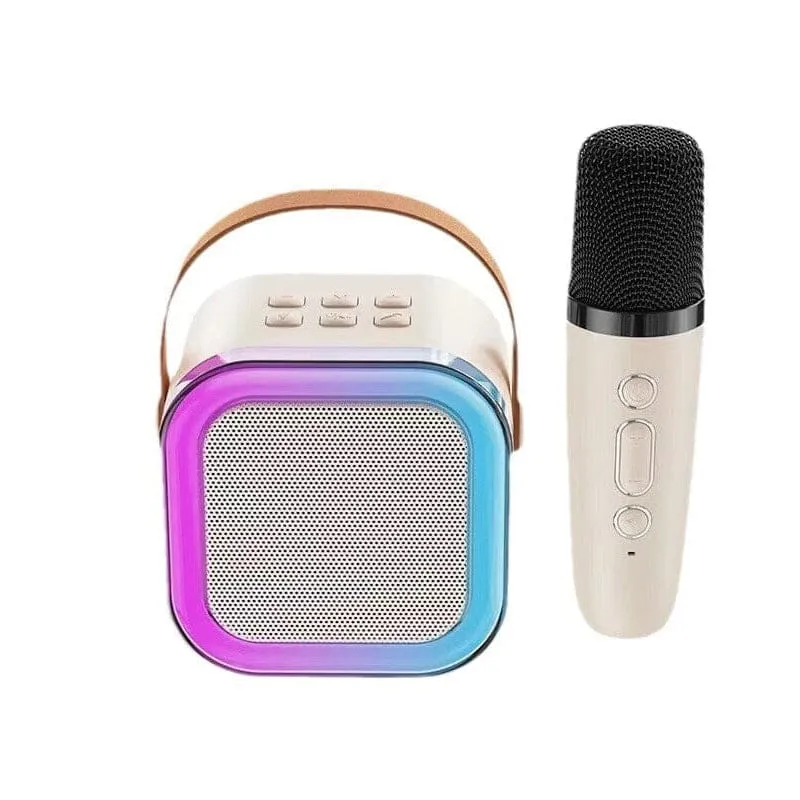 Mini-Karaoke-Maschine mit kabellosen Mikrofonen | Skanto