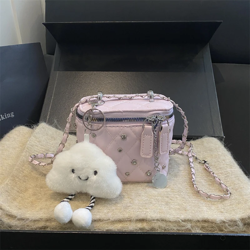 Trendige gesteppte Mini-Crossbody-Tasche