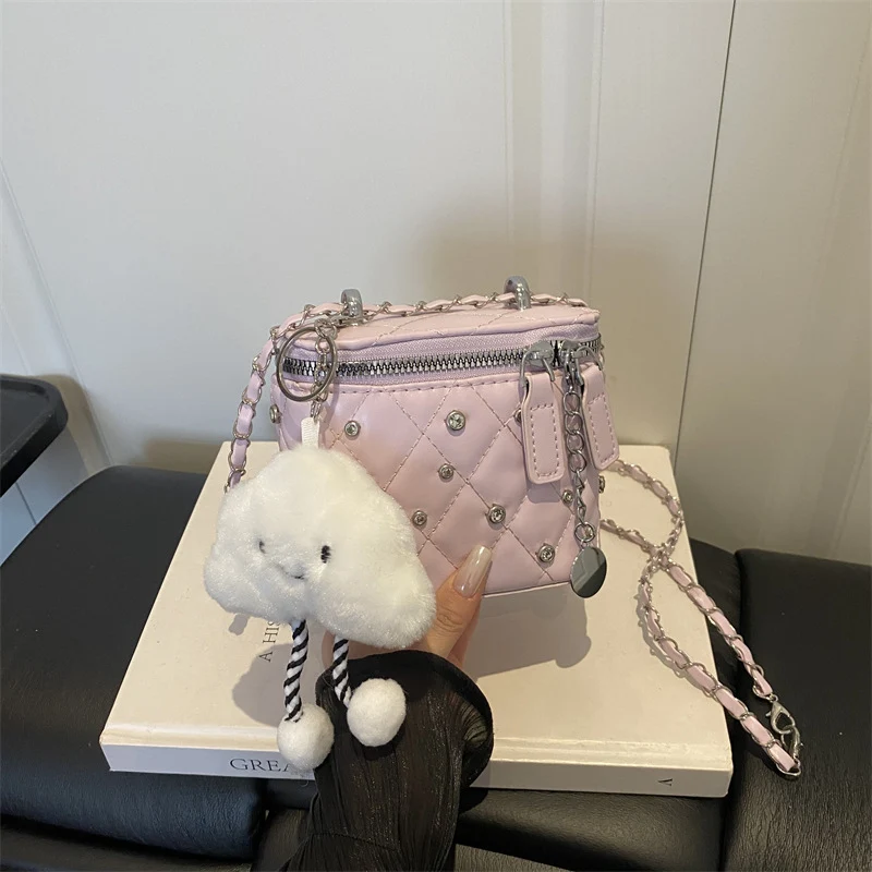 Trendige gesteppte Mini-Crossbody-Tasche