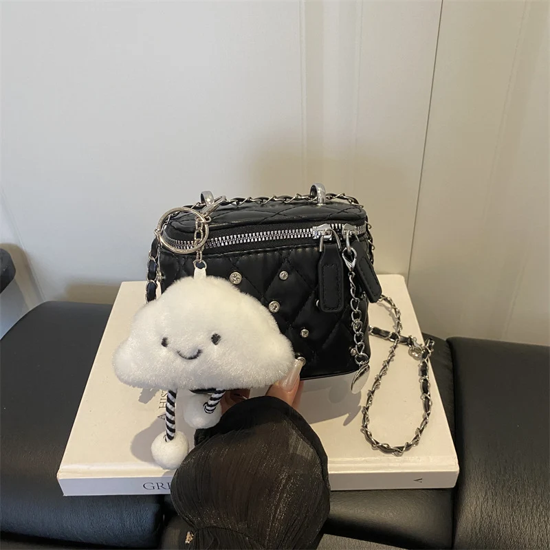 Trendige gesteppte Mini-Crossbody-Tasche
