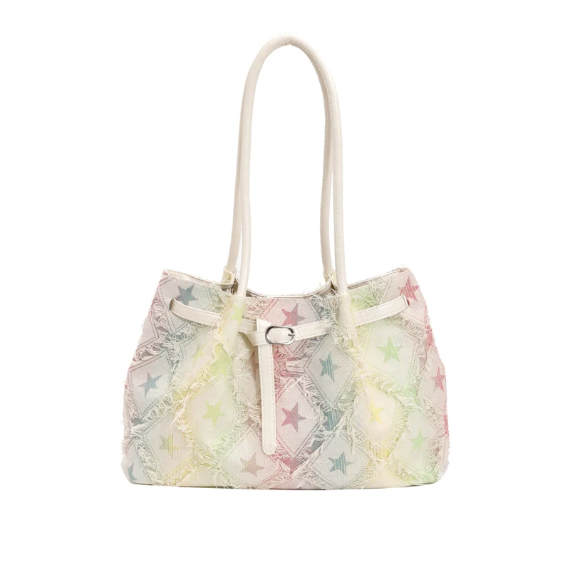 Sternenmuster Strand Schultertasche