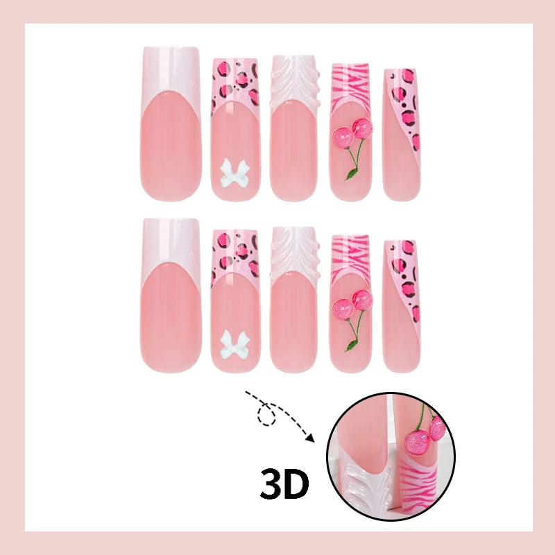 Kunstnagelset mit verspielten Motiven Brehn