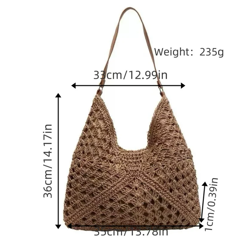 Großer handgeknüpfter Shopper Skanto