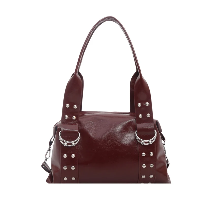 Nieten Strukturierte Handtasche